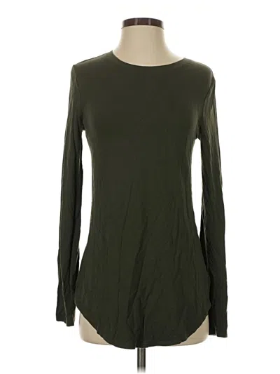 Pre-owned Daily Ritual Long Sleeve T-shirt In Green