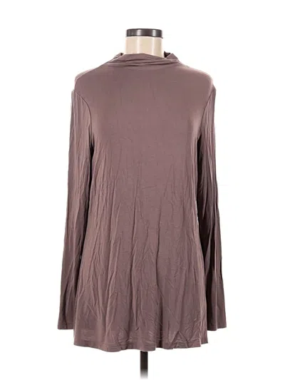 Pre-owned Daily Ritual Long Sleeve Turtleneck In Brown