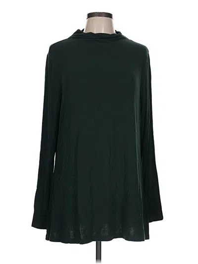 Pre-owned Daily Ritual Long Sleeve Turtleneck In Green