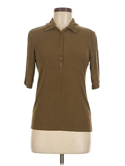 Pre-owned Daily Ritual Short Sleeve Polo Shirt In Brown