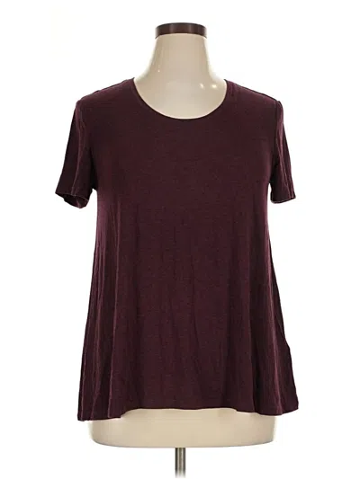 Pre-owned Daily Ritual Short Sleeve T-shirt In Burgundy