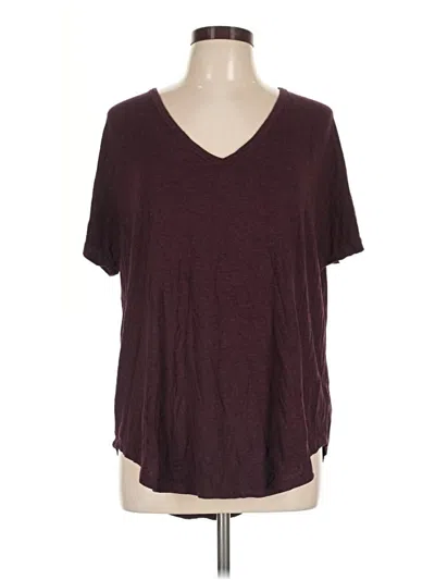 Pre-owned Daily Ritual Short Sleeve T-shirt In Burgundy