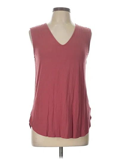 Pre-owned Daily Ritual Sleeveless T-shirt In Burgundy