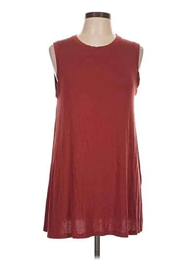 Pre-owned Daily Ritual Sleeveless T-shirt In Burgundy