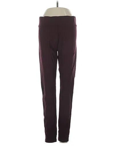 Pre-owned Daily Ritual Track Pants In Burgundy