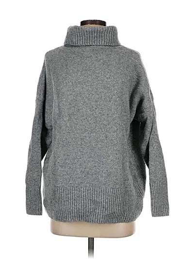 Pre-owned Daily Ritual Turtleneck Sweater In Gray