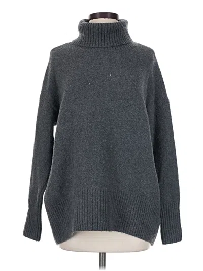 Pre-owned Daily Ritual Turtleneck Sweater In Gray