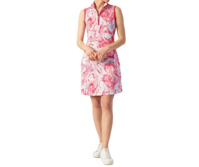 Daily Sports Adelina Sleeveless Dress In Fruit Punch Swirl Print In Pink