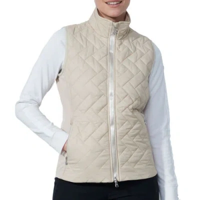 Daily Sports Bonnie Padded Womens Golf Vest In Brown