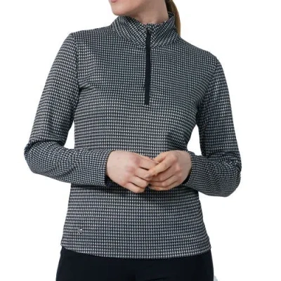 Daily Sports Mackay Long Sleeve Half Neck Womens Golf Shirt In Blue