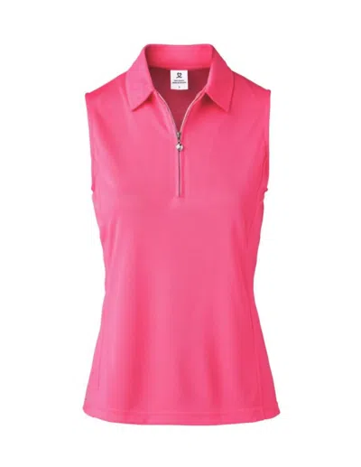 Daily Sports Macy Sleeveless Polo Shirt In Fruit Punch In Pink