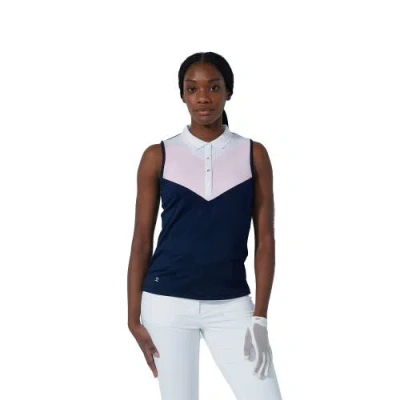 Daily Sports Match Womens Sleeveless Golf Polo In Multi