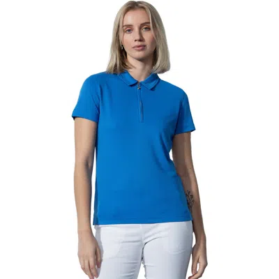 Daily Sports Peoria Womens Short Sleeve Golf Polo In Blue