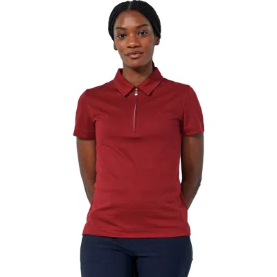 Daily Sports Peoria Womens Short Sleeve Golf Polo In Red
