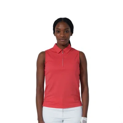 Daily Sports Peoria Womens Sleeveless Golf Polo In Red