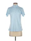 Daily Sports Short Sleeve Blouse In Blue