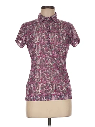 Pre-owned Daily Sports Short Sleeve Polo Shirt In Purple
