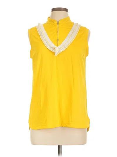 Pre-owned Daily Sports Sleeveless Blouse In Yellow