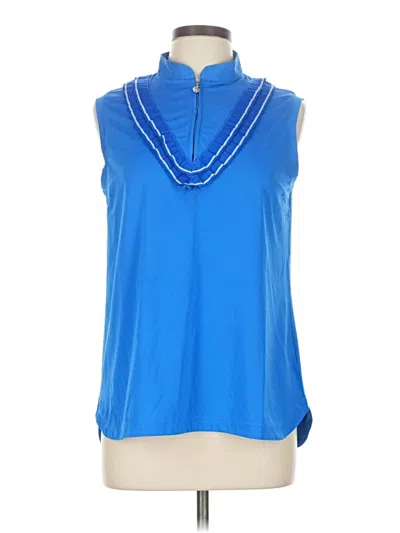 Pre-owned Daily Sports Sleeveless T-shirt In Blue