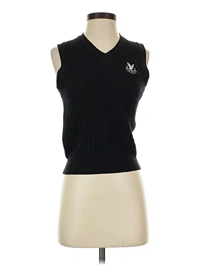 Pre-owned Daily Sports Sweater Vest In Black