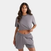 Dailyszn Women's  Boxy Crop T-shirt In Gray