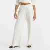 Dailyszn Women's  Cozy Wide Leg Pants In White