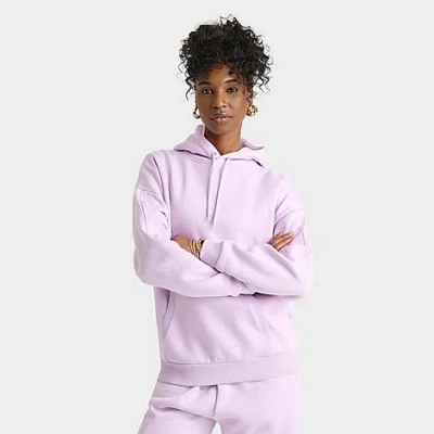 Dailyszn Women's  Fleece Boyfriend Hoodie In Purple