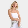 Dailyszn Women's  Mindful Bralette Tank Top In White