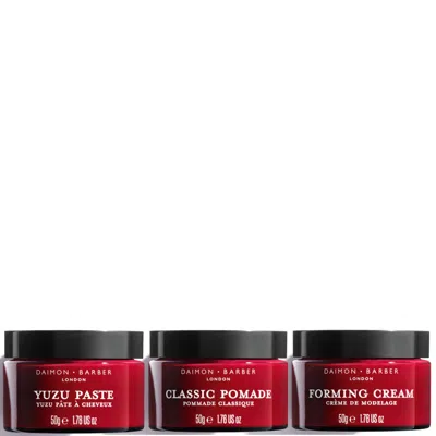 Daimon Barber Hair Essentials Trio Bundle In Brown
