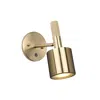Dainolite 1 Light Halogen Wall Satin Chrome Aged Brass With Frosted Diffuser In Gold