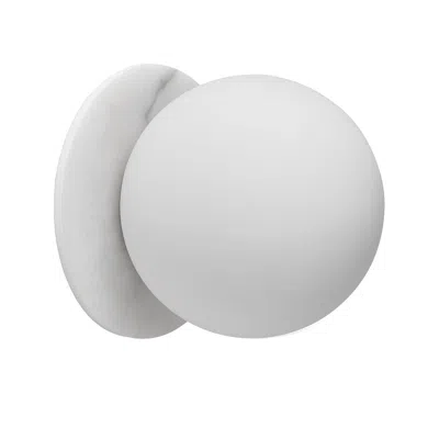 DAINOLITE 1 LIGHT MATTE WHITE WALL SCONCE W/ FAUX ALABASTER AND OPAL GLAS