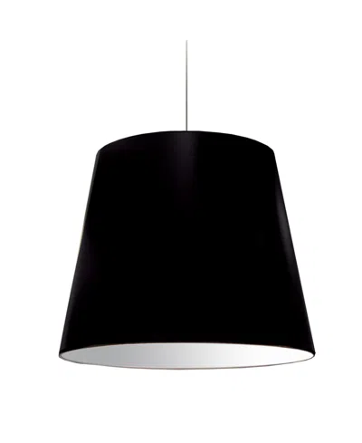 Dainolite 1 Light Oversized Drum Pendant In Black