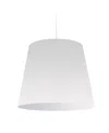 Dainolite 1 Light Oversized Drum Pendant In White