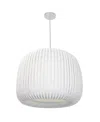 Dainolite 1 Light Pendant In White