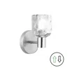Dainolite 1 Light Polished Chrome Wall Sconce W/ Clear Water Glass In Metallic