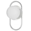Dainolite 1 Light Polished Chrome Wall Sconce W/ Opal Glass In Gray