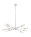 Dainolite 10 Light Incandescent Horizontal Pendant In White