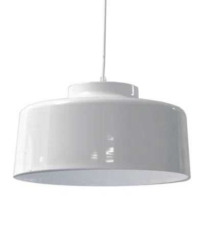 Dainolite 10.50" Metal Kup Led Pendant In White