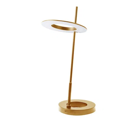 Dainolite 11w Table Lamp Aged Brass In Gold