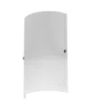 DAINOLITE 12" METAL, GLASS PAZA 1 LIGHT WALL SCONCE WITH FROSTED GLASS