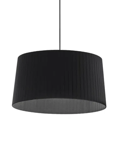 Dainolite 12" Metal Ramira Led Pendant In Black