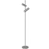 Dainolite 12w Floor Lamp, Sc, Fr Acrylic Diffuser In Silver