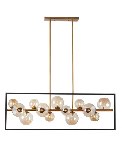 Dainolite 14" Metal Glasgow 13 Light Pendant In Vintage Bronze