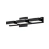 Dainolite 15w Led Wall Vanity, Matte Black Finish In Black