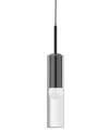 Dainolite Palmer 1-light Pendant In Matte Black,clear