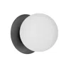 Dainolite 6" Glass, Metal Burlat 1 Light Wall Sconce With Glass In White