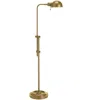 Dainolite 40" Metal Fedora 1 Light Adjustable Pharmacy Floor Lamp