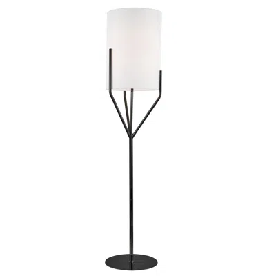 Dainolite 1lt Incandescent Floor Lamp, Mb, Wh Shade