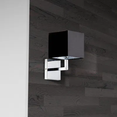 Dainolite 1lt Incandescent Wall Sconce, Pc,black Shade