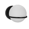 Dainolite 1lt Wall Sconce, Mb Finish With White Gl In Black